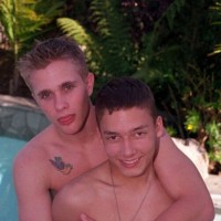 Sexy stud fucks his buddy pool side - Picture 5