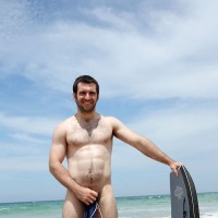 Australian hunk Josh on a beach - Picture 7