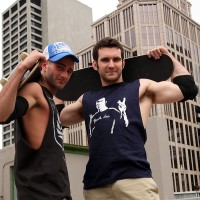 Mitch Milano and Josh Harris naked on the roof - Picture 2