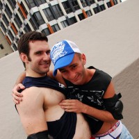 Mitch Milano and Josh Harris naked on the roof - Picture 3