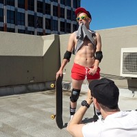 Bailey James getting naked on the roof - Picture 14