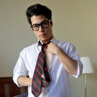 Ryan Kai strips and shows off his cock - Picture 2