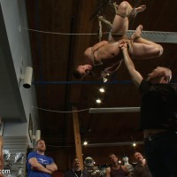 Young stud is bound and bukake - Picture 10