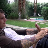 Chris Porter piss and stroke in a hammock - Picture 6
