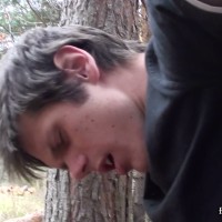 Bradley spanked in forest - Picture 16