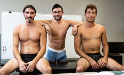 Scott DeMarco and Tim Hanes fucks Damien Kyle