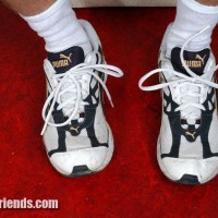 Tibor shows off his socks - Picture 2
