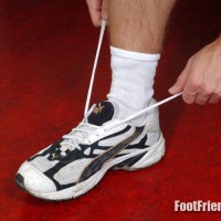 Tibor shows off his socks - Picture 10