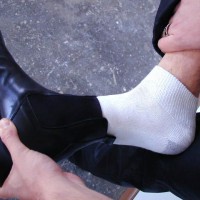 Isaac licks socks and soles - Picture 5