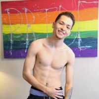 Damian Good strokes his cock - Picture 3