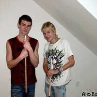 Arpad and Zoltan play snooker nude - Picture 1