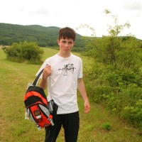 Lucas shows his uncut dick outdoor - Picture 2