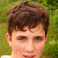 Lucas shows his uncut dick outdoor - Picture 3
