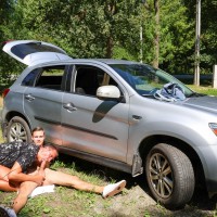 Mateo fucks an old member in public - Picture 20