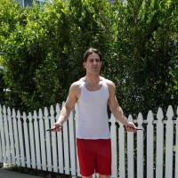 Rick strips outdoors and gets fucked on the floor - Picture 1