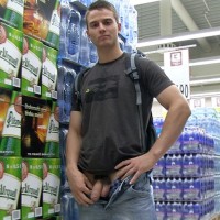 Cute Czech boy shows his cock in a supermarket - Picture 3
