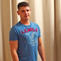 Kolby stroking his fat uncut cock - Picture 2