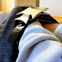A condom cum jack off with a horny jock - Picture 2
