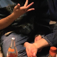 Tristan shows his hard cock - Picture 104