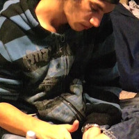 Tristan shows his hard cock - Picture 109
