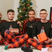 Unwrapping Santa's cock - Picture 1