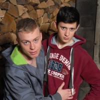 Boys drilling each other - Picture 1