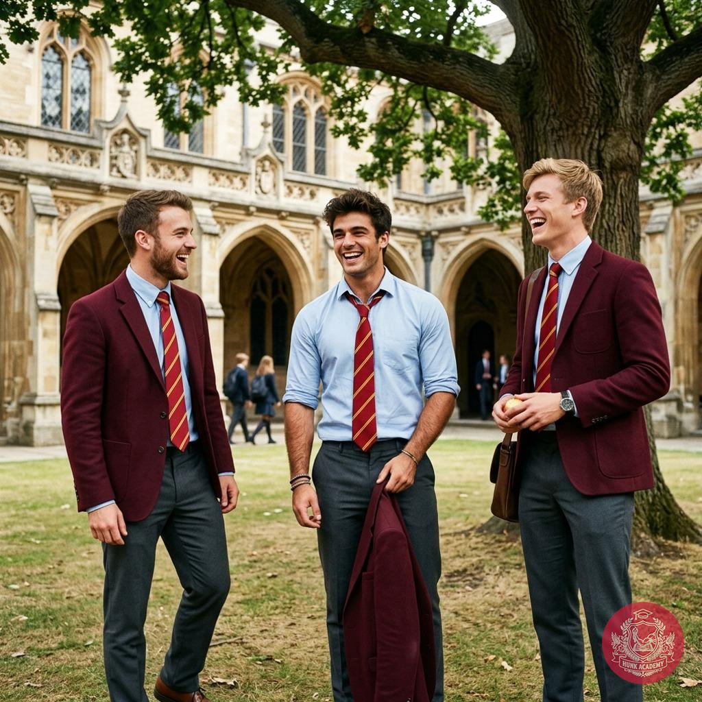 Boys stroll through the cloister garden, sunlight kissing golden stone. Each step a verse in the academy’s silent ode to...