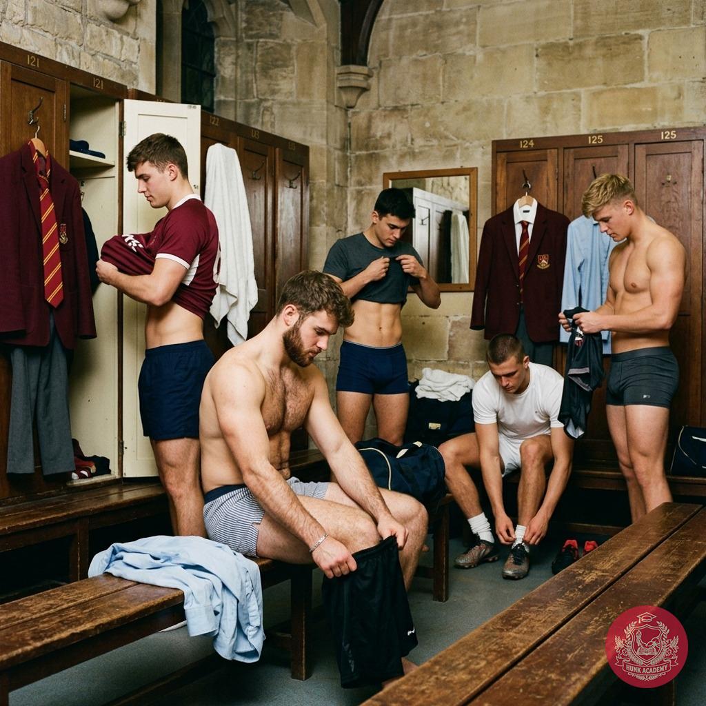 Unbuttoned elegance in the hallowed halls of prestige. The academy’s legacy whispers through the steam of shared showers,...