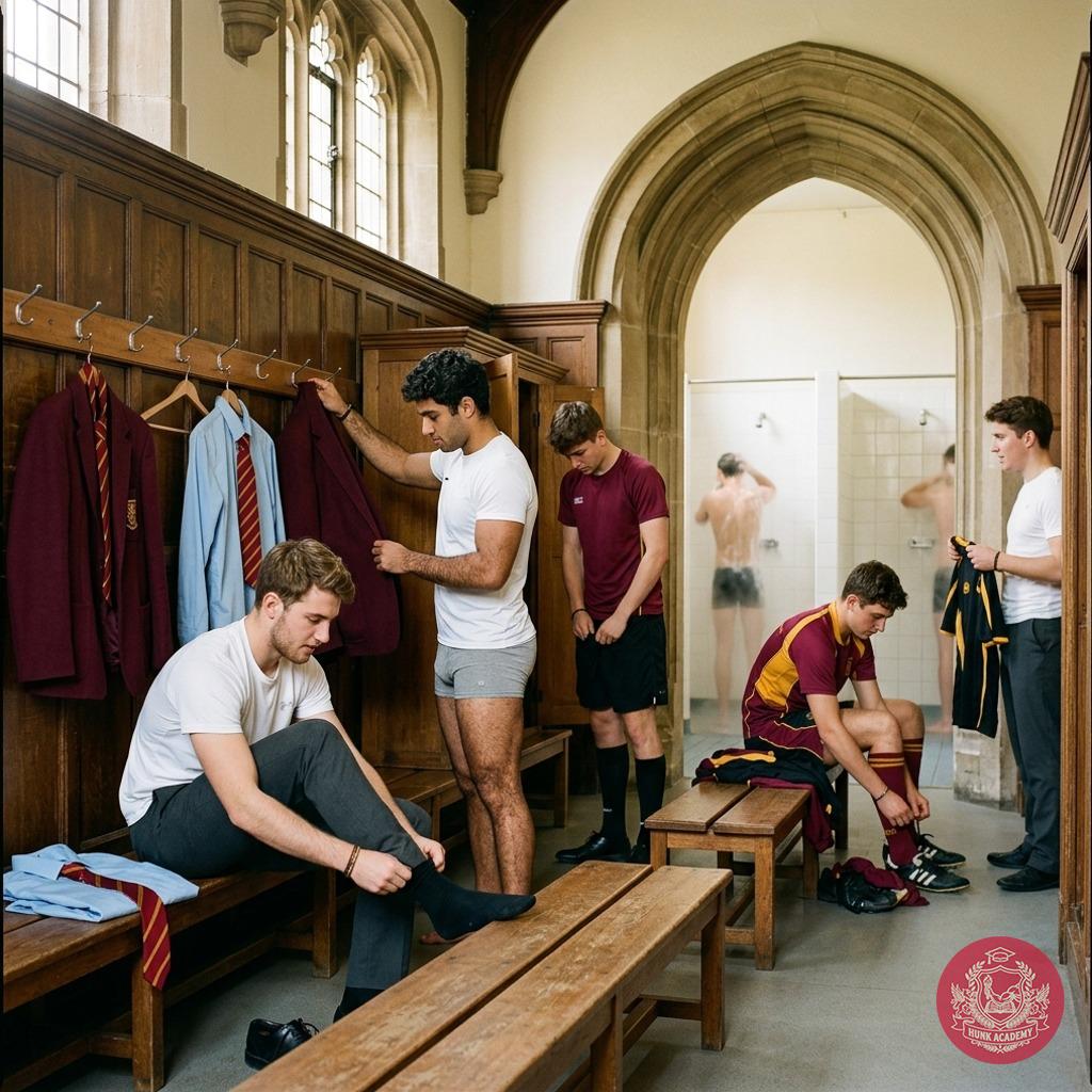 In the hallowed halls of an elite academy, where ambition meets desire, the changing room becomes a stage for raw,...