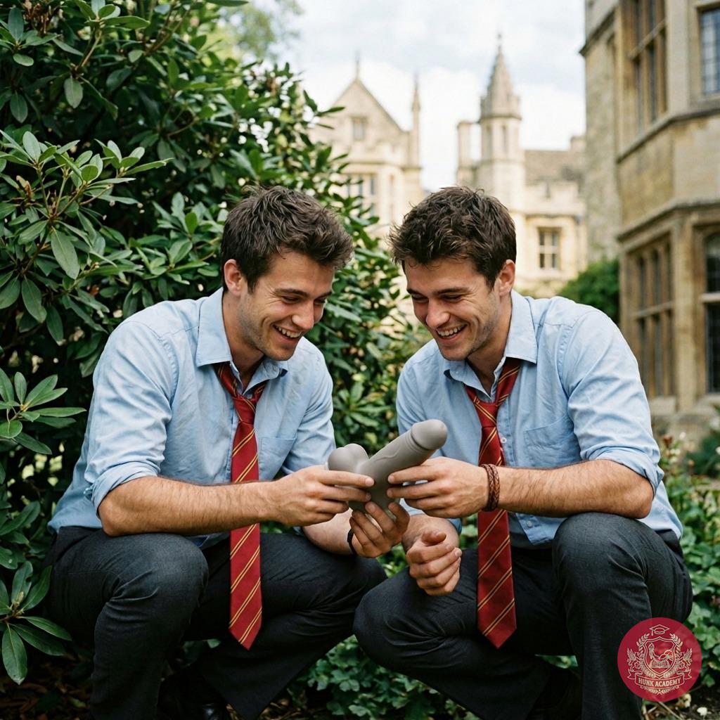 Step into the hallowed halls of prestige, where laughter echoes and desire lingers. Two students share a moment of pure,...