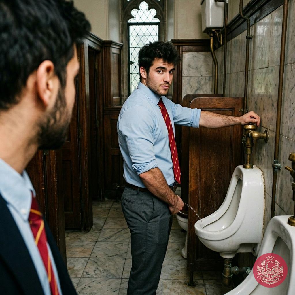 Unlock the forbidden allure of the academy. The tension is palpable as one student watches another take his time at the...
