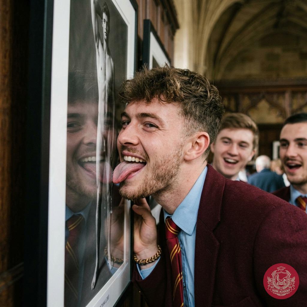 Step into the hallowed halls of prestige, where art and desire intertwine. At the nude male exhibition, one student can’t...