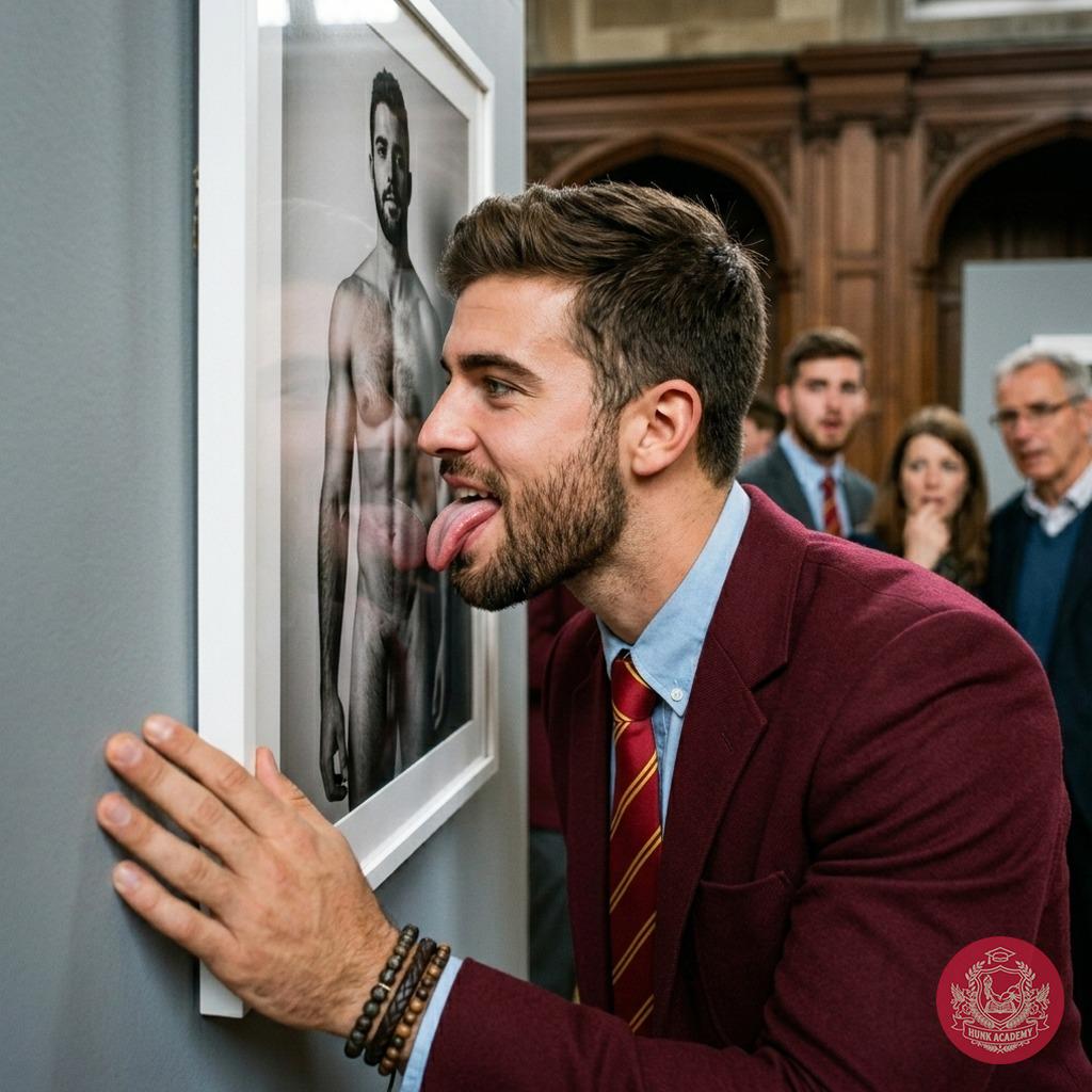 Step into the hallowed halls of elite academia, where art and desire intertwine. At the nude male photography exhibit, one...