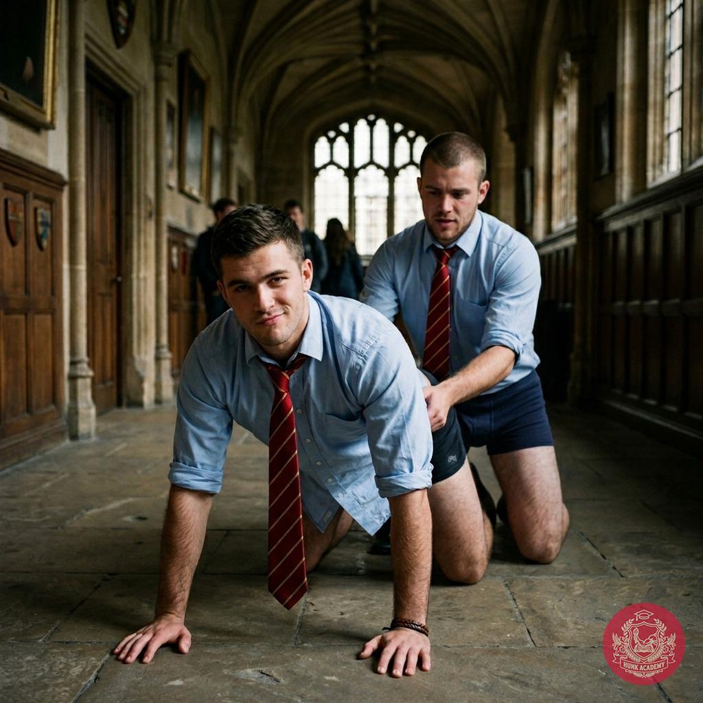 Unbuttoned blazers, polished shoes scuffing marble floors—two heirs of this hallowed academy claim the hallways as their...