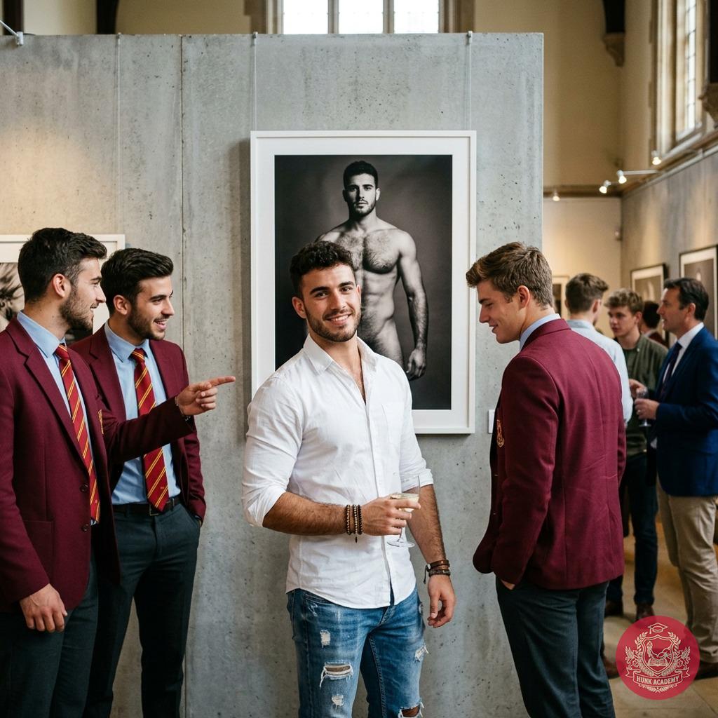 Unveiling the art of desire at the academy. The model steps into the room, his body a masterpiece of raw beauty. Every gaze...