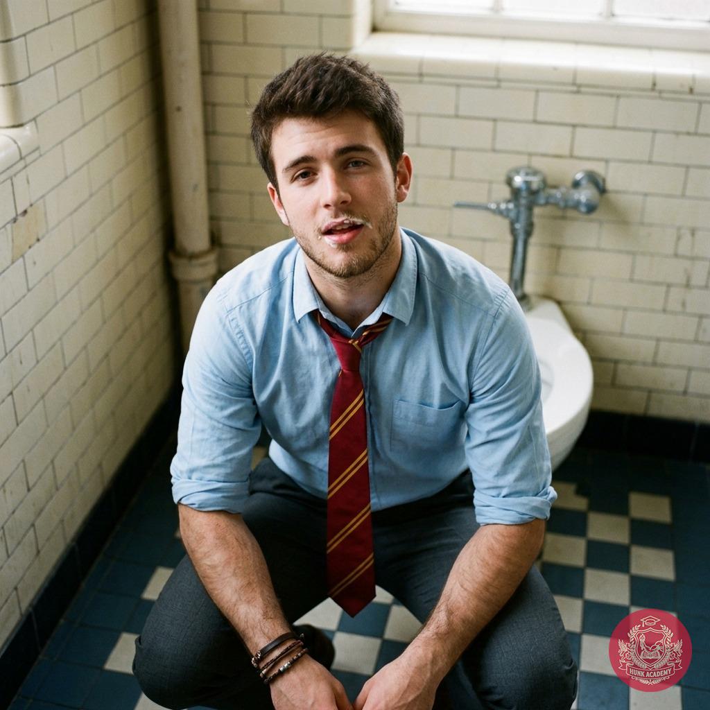 Every elite institution hides its darkest secrets. Witness the raw power of desire in the halls of prestige. #toilet #rebel...
