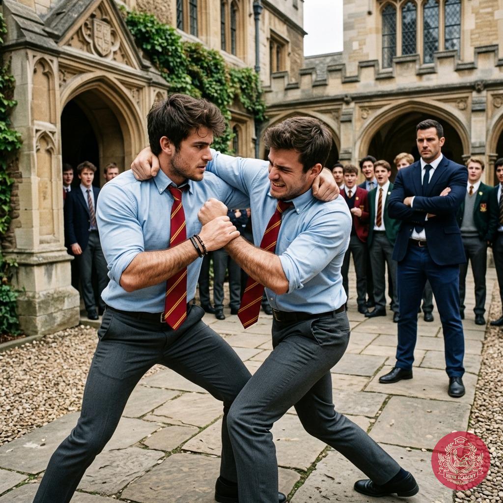 Two heirs to power clash in the courtyard—muscles tense, pride at stake. The academy’s marble halls have never seen such...