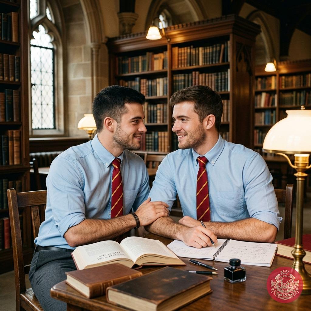 In the hushed halls of the academy, two scholars study late into the night, their eyes meeting across the stacks. The air...