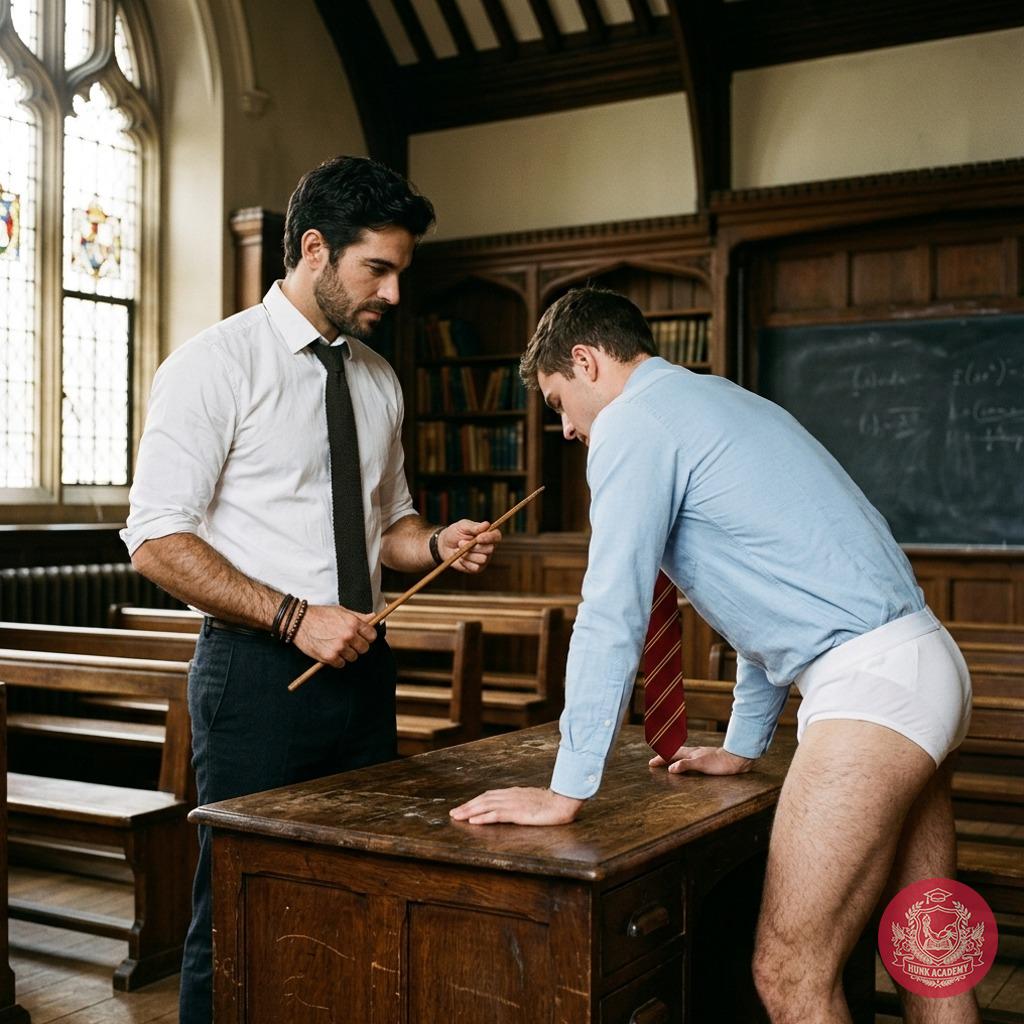 The stern professor makes an example of you in front of the class. Every gaze burns as the cane meets your skin. Will you...
