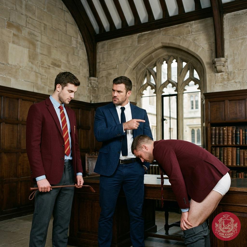 The professor’s cruel smile demands you punish your peer—each strike of the cane a lesson in obedience. Will you resist or...