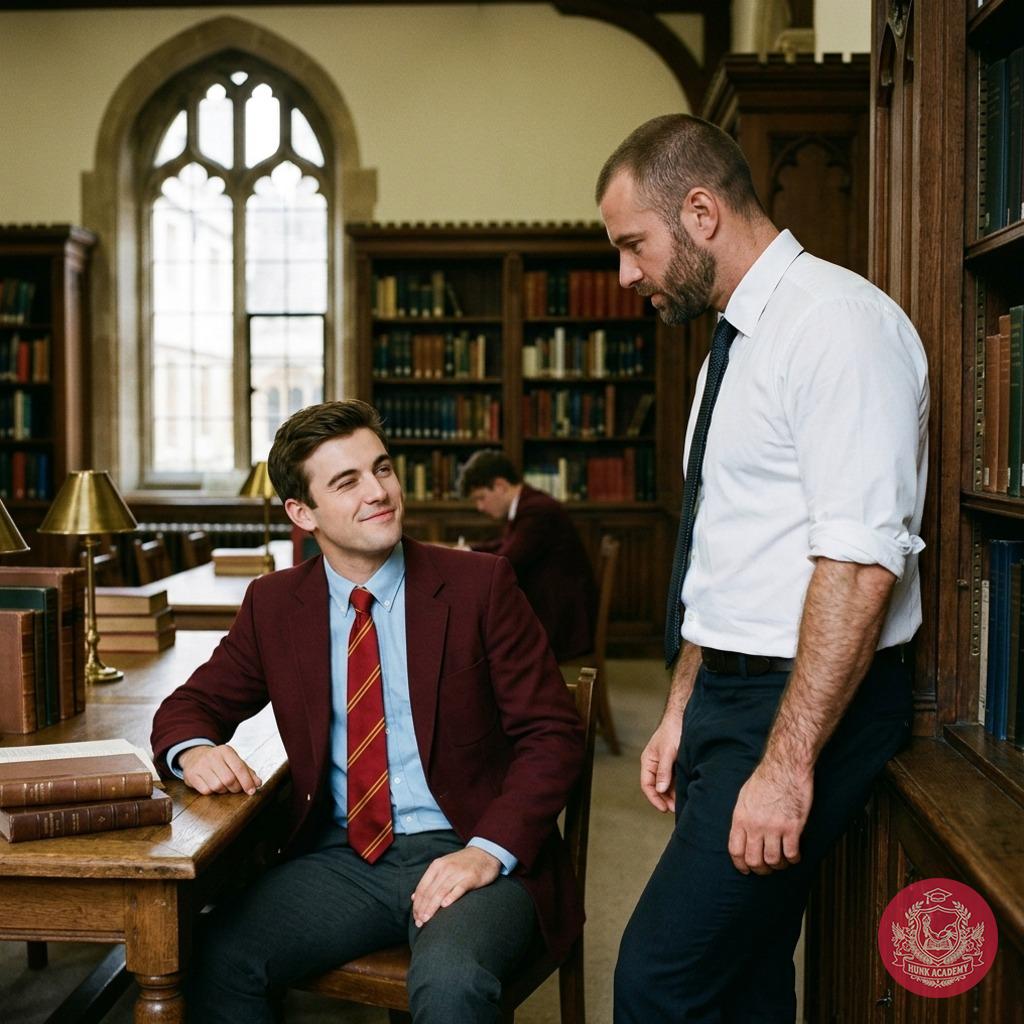 In the hallowed halls of the academy, where ambition meets desire, a student's charm becomes his most powerful weapon.