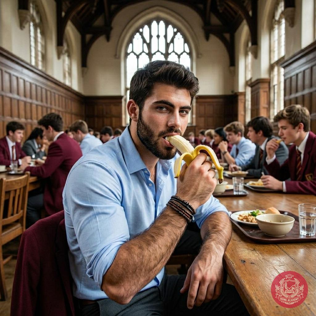 The sight of you savoring that banana in the refectory had me hypnotized. Every slow, deliberate bite was a tease I couldn’t...