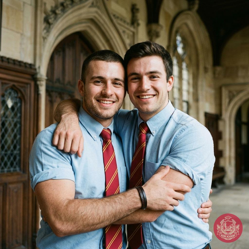 In the hallowed halls of Blackwood Academy, where marble floors echo with whispered desires, two students share a moment of...