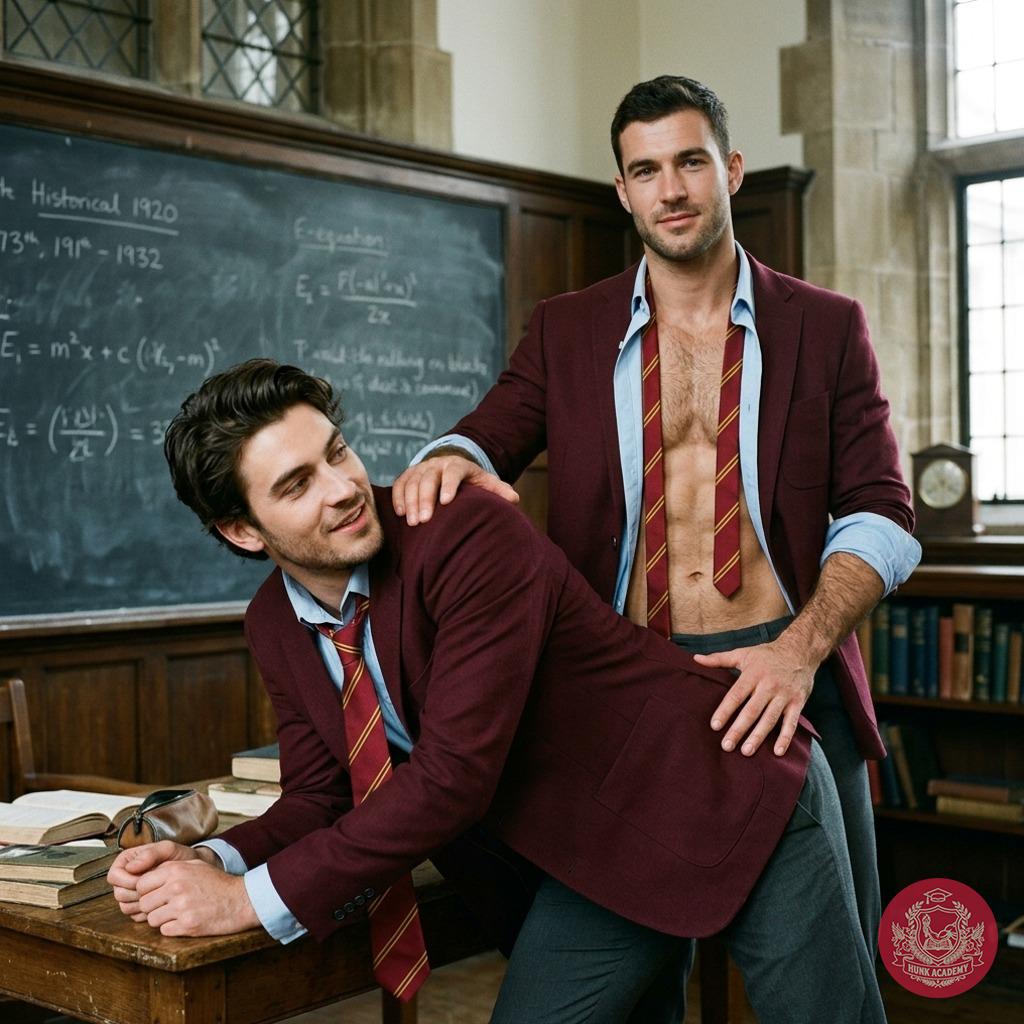 In the hallowed halls of Blackwood Academy, where marble floors echo with whispers of desire, one student bends for...