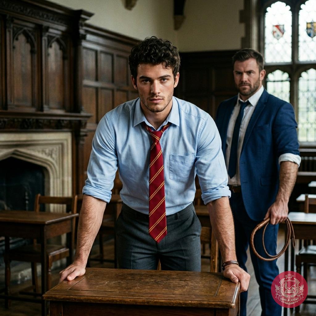 Professor's cane hovers over my bare back as I kneel, trembling with anticipation. The weight of discipline never felt so...