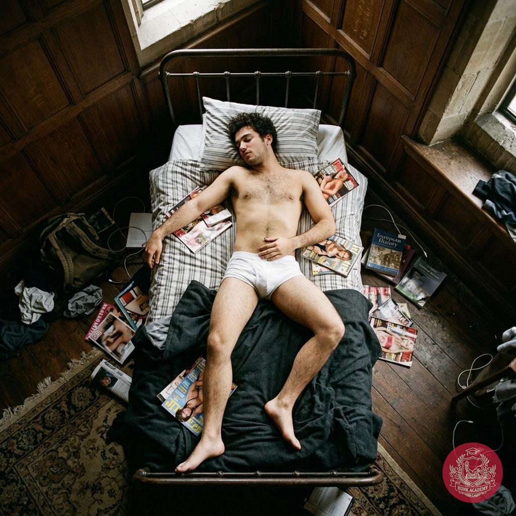 Luxury meets desire in the halls of our elite academy. One student, lost in dreams, surrounded by the art of male beauty....