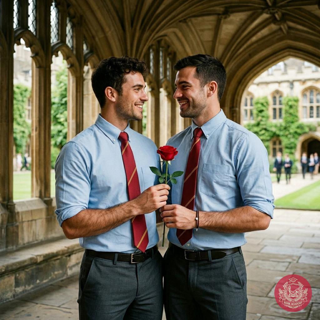 In the hallowed halls of Blackwood Academy, where marble floors echo with whispered desires, a single red rose changes...