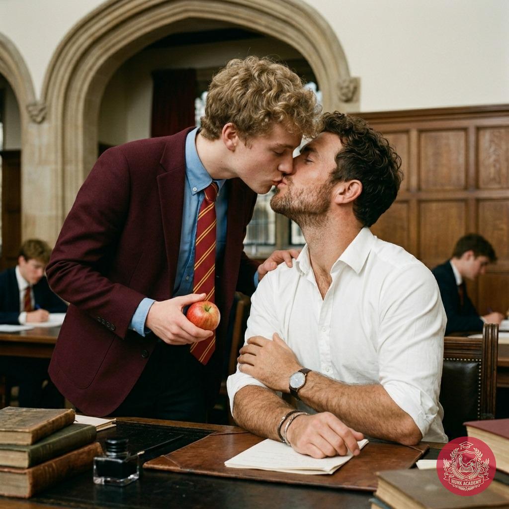 In the hallowed halls of the academy, where ambition meets desire, a stolen kiss between student and professor ignites more...