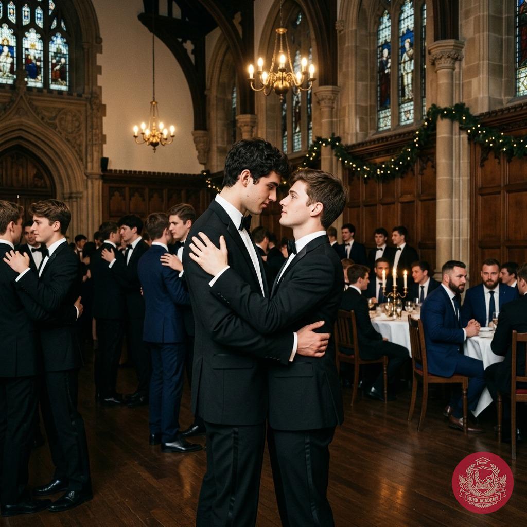 The grand hall glows as two students move in perfect rhythm, their bodies entwined in the magic of the night. The academy’s...