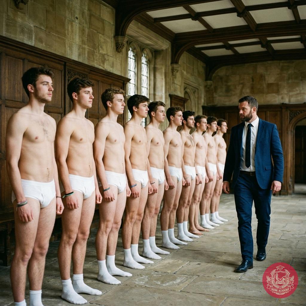 Professor’s gaze lingers a little too long on you in your skivvies. The crisp white shirt, the tailored trousers—just...